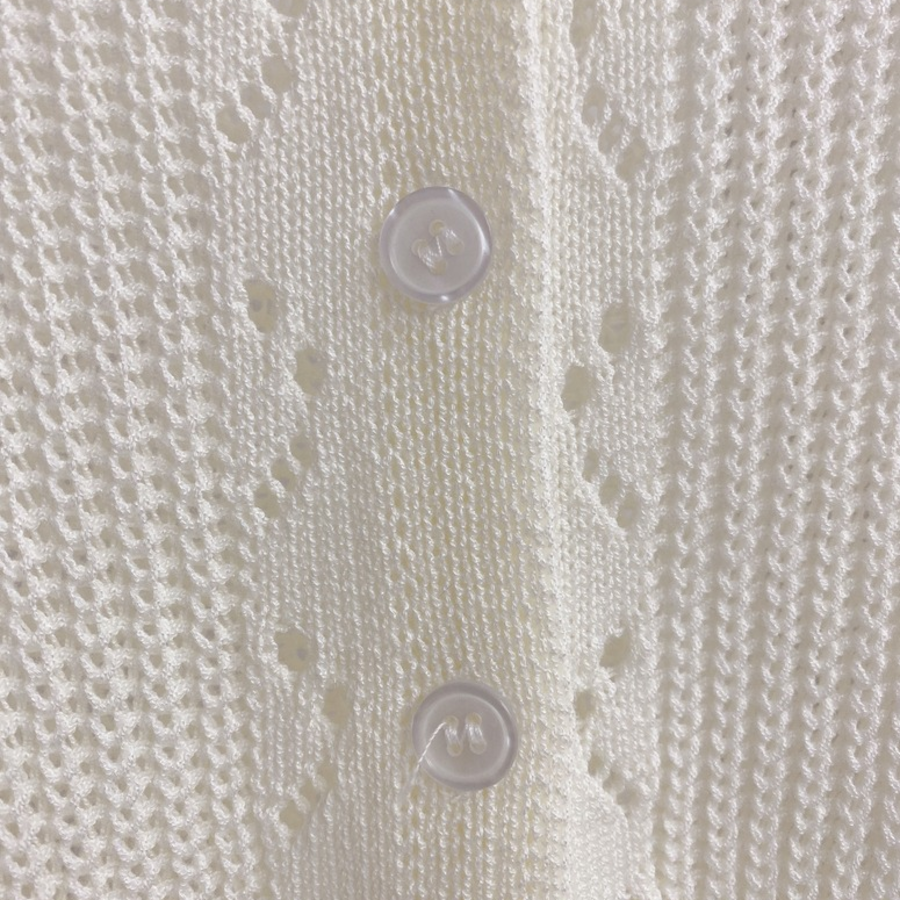 Punico Punching Short Sleeve Knit Cardigan