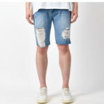 Summer Distressed Cut-Off Denim Shorts
