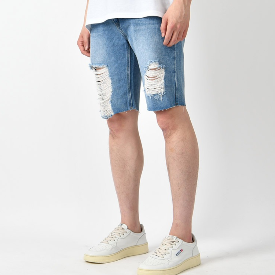 Summer Distressed Cut-Off Denim Shorts