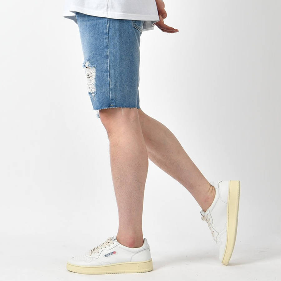 Summer Distressed Cut-Off Denim Shorts
