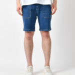 Men’s Summer Hidden-Banding Stretch Denim Shorts with Big Pockets