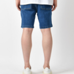 Men’s Summer Hidden-Banding Stretch Denim Shorts with Big Pockets