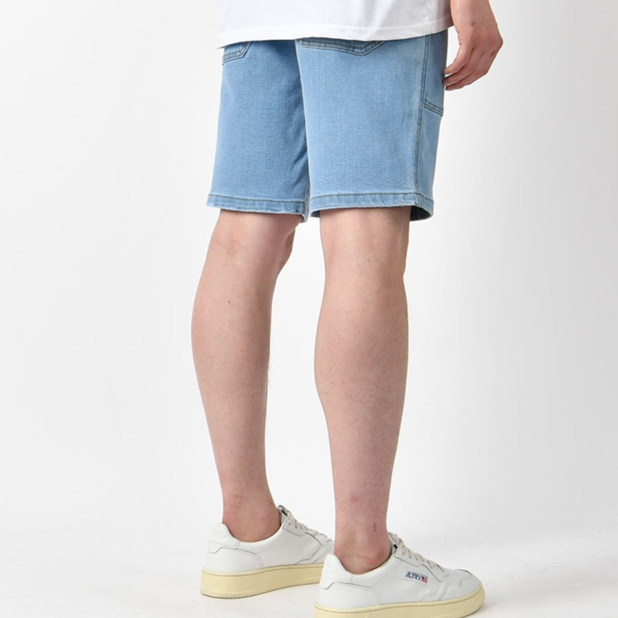 Men’s Summer Hidden-Banding Stretch Denim Shorts with Big Pockets