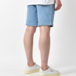 Men’s Summer Hidden-Banding Stretch Denim Shorts with Big Pockets
