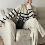 Свободный размер-Слоновая кость-Комплект с брюками