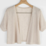 Свободный размер-Бежевый-Кардиганы