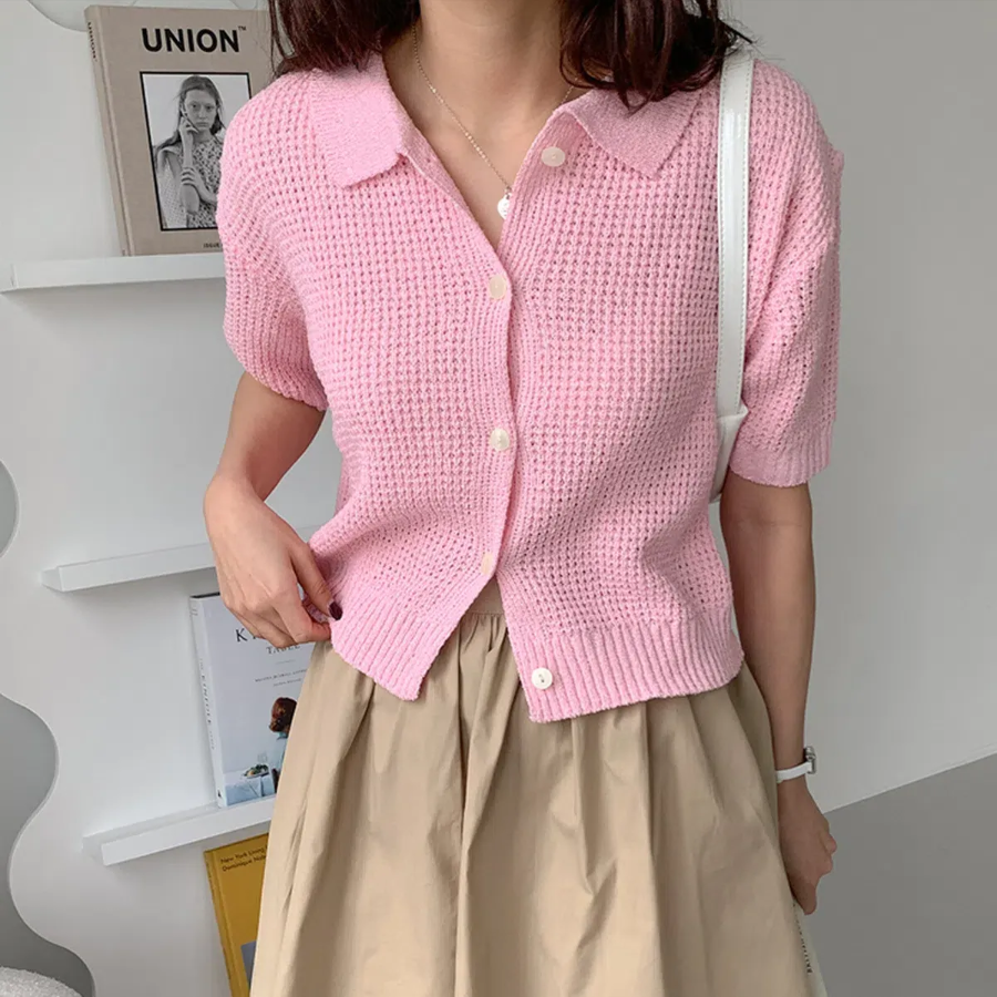 Summer Muse Short-Sleeve Cardigan