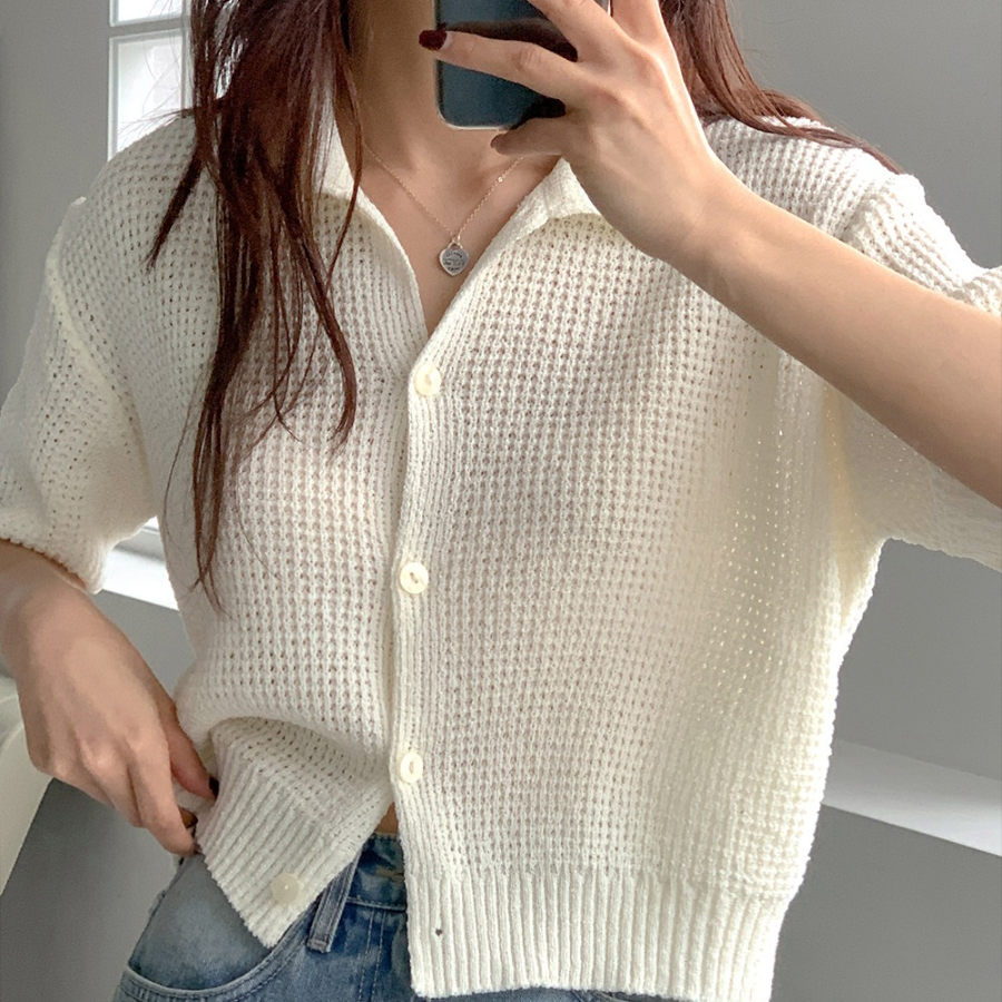 Summer Muse Short-Sleeve Cardigan