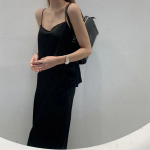 Комплект с топом на бретелях и длинной юбкой-русалкой