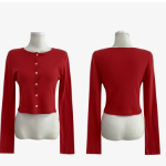 Свободный размер-Красный-Кардиганы