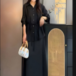 Комплект из платья и рубашки