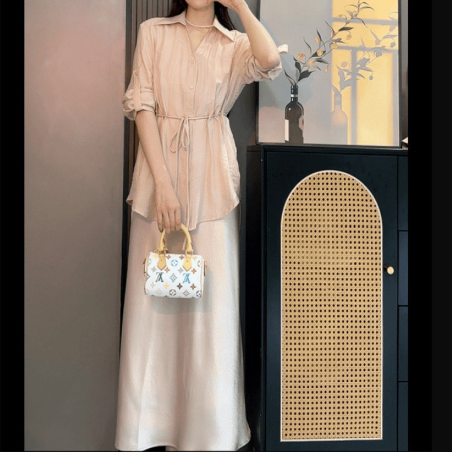 Комплект из платья и рубашки