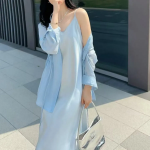 Комплект из платья и рубашки