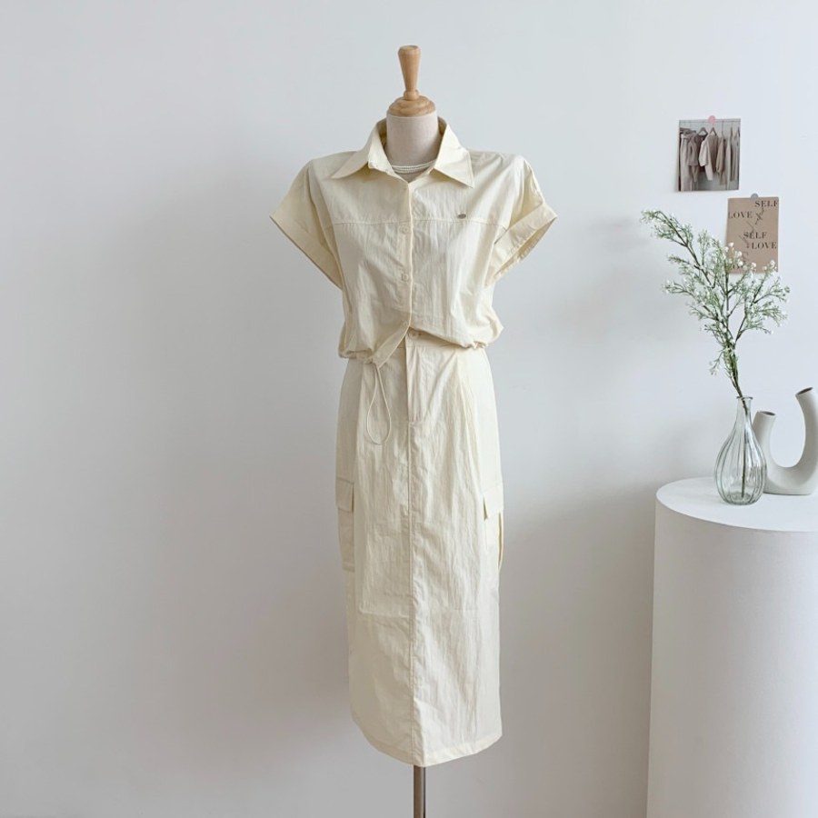 Комплект из рубашки и карго-юбки