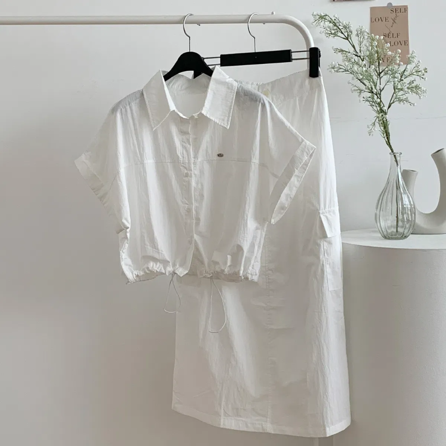 Комплект из рубашки и карго-юбки