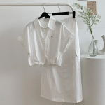 Свободный размер-Слоновая кость-Комплект с юбкой