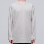 Layered Crew Neck Long Sleeve T-Shirt [Mushroom]