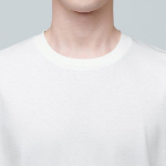Layered Crew Neck Long Sleeve T-Shirt [Cream, удлинённая версия]