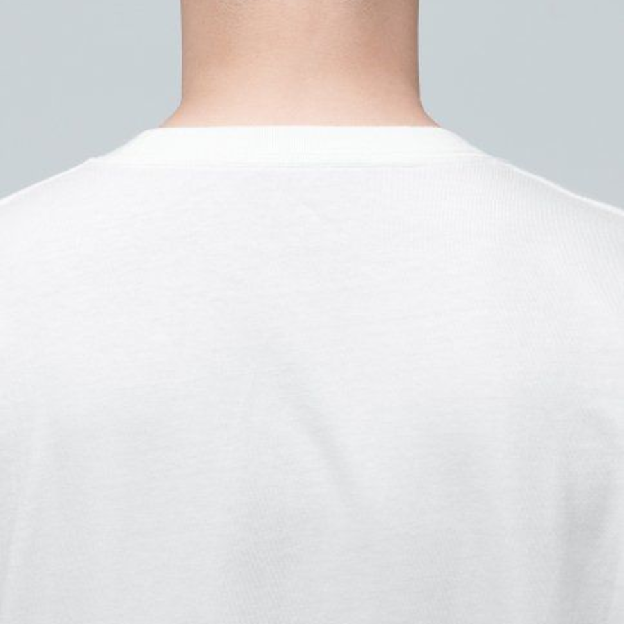 Layered Crew Neck Long Sleeve T-Shirt [Cream, удлинённая версия]