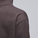 Relaxed Turtle Neck Long Sleeve T-Shirt [Dark Brown]