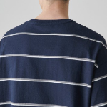Multi Stripe Relaxed Long Sleeve T-Shirt 2 [Navy]