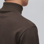 Ponte Turtle Neck Long Sleeve T-Shirt [Dark Brown]