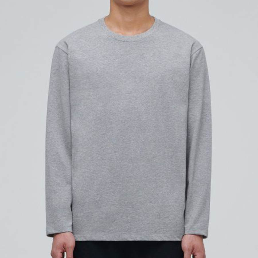 Relaxed Long Sleeve T-Shirt [Melange Grey]