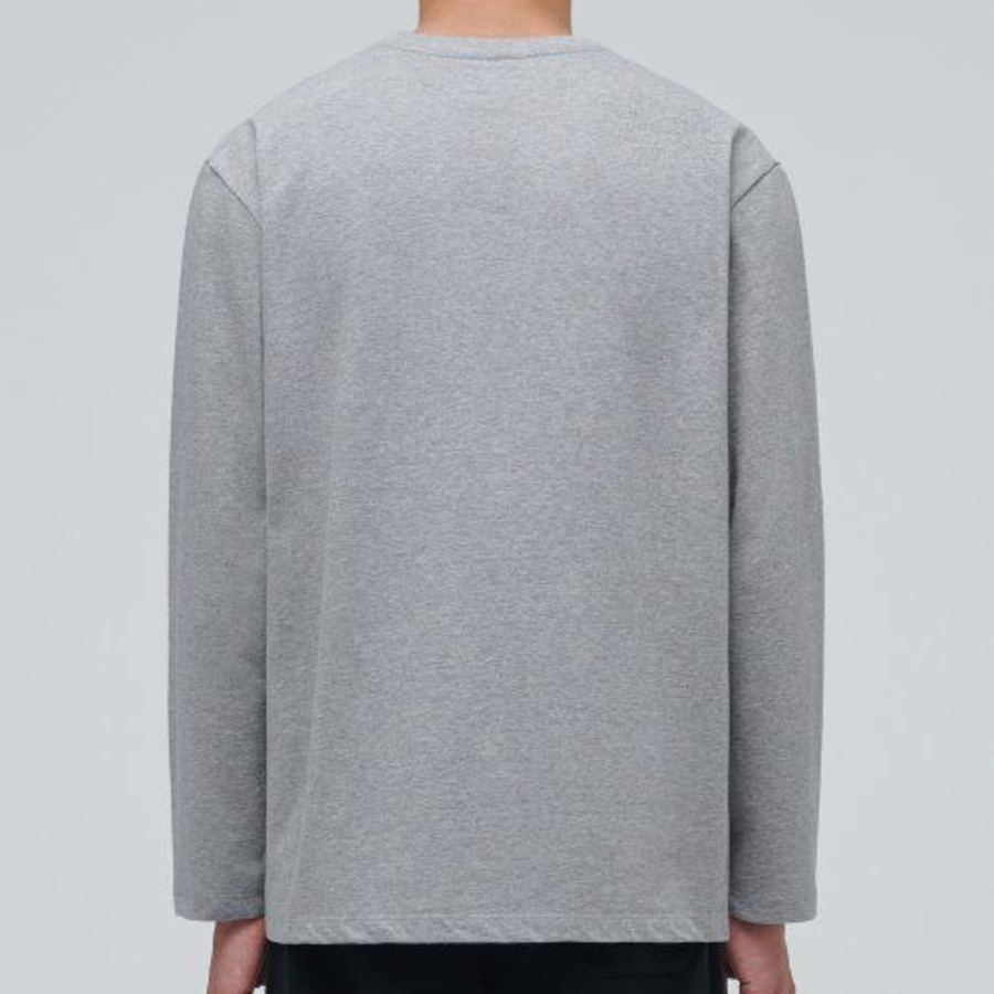 Relaxed Long Sleeve T-Shirt [Melange Grey]