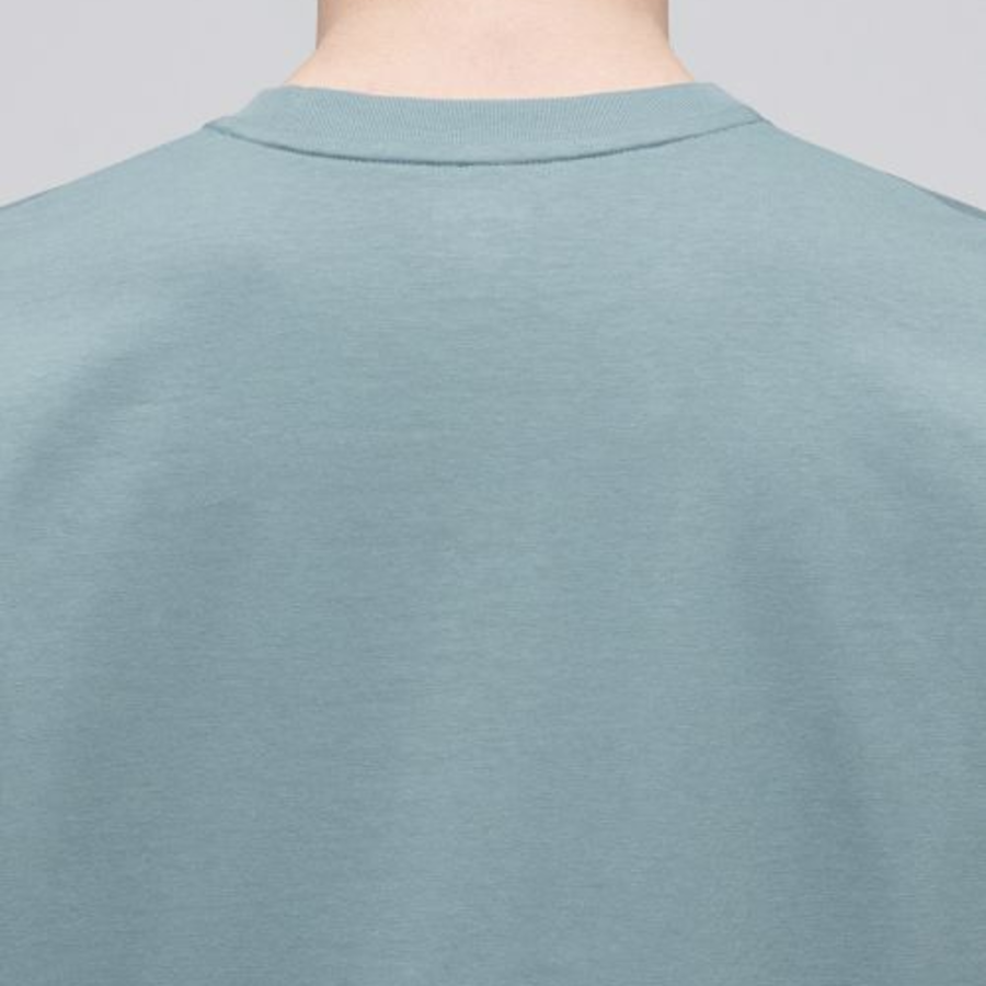 [Cool Standard] Crew Neck Long Sleeve T-Shirt [Dusty Mint]