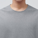Ponte Crew Neck Long Sleeve T-Shirt [Melange Grey]