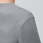 Ponte Crew Neck Long Sleeve T-Shirt [Melange Grey]