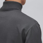 Ponte Turtle Neck Long Sleeve T-Shirt [Dark Grey]