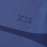 WORMHOLE Incision Long Sleeve T-Shirt [Blue]