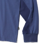 WORMHOLE Incision Long Sleeve T-Shirt [Blue]