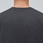 [Premium] Silket Relaxed Crew Neck Long Sleeve T-Shirt [Dark Grey]