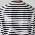 Breton Stripe Relaxed Long Sleeve T-Shirt [White/Black]