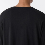 Relaxed CR Scoop Neck Long Sleeve T-Shirt [Black]