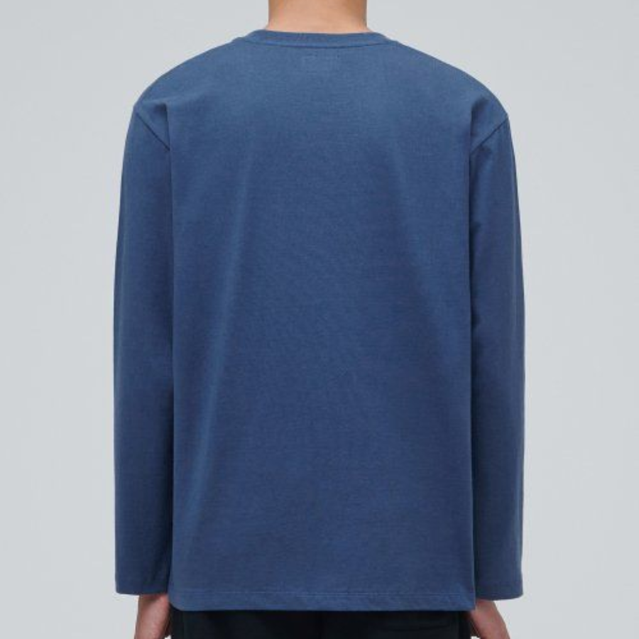 Relaxed Long Sleeve T-Shirt [Grayish Blue]