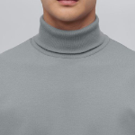 Ponte Turtle Neck Long Sleeve T-Shirt [Grey]