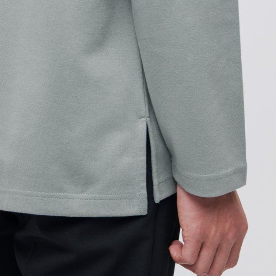 Ponte Turtle Neck Long Sleeve T-Shirt [Grey]