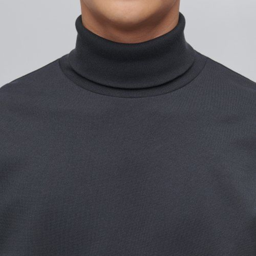 Ponte Turtle Neck Long Sleeve T-Shirt [Blue Grey]