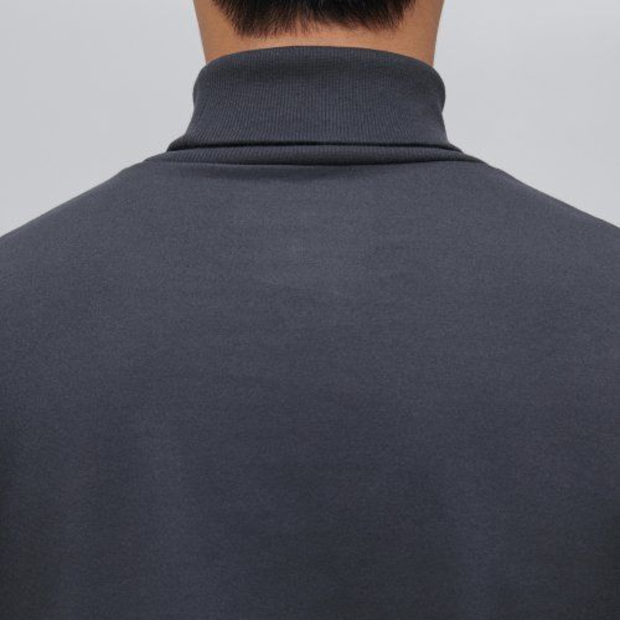 Ponte Turtle Neck Long Sleeve T-Shirt [Blue Grey]