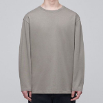 Supima Relaxed Crew Neck Long Sleeve T-Shirt [Dusty Beige]