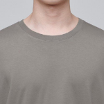 Supima Relaxed Crew Neck Long Sleeve T-Shirt [Dusty Beige]