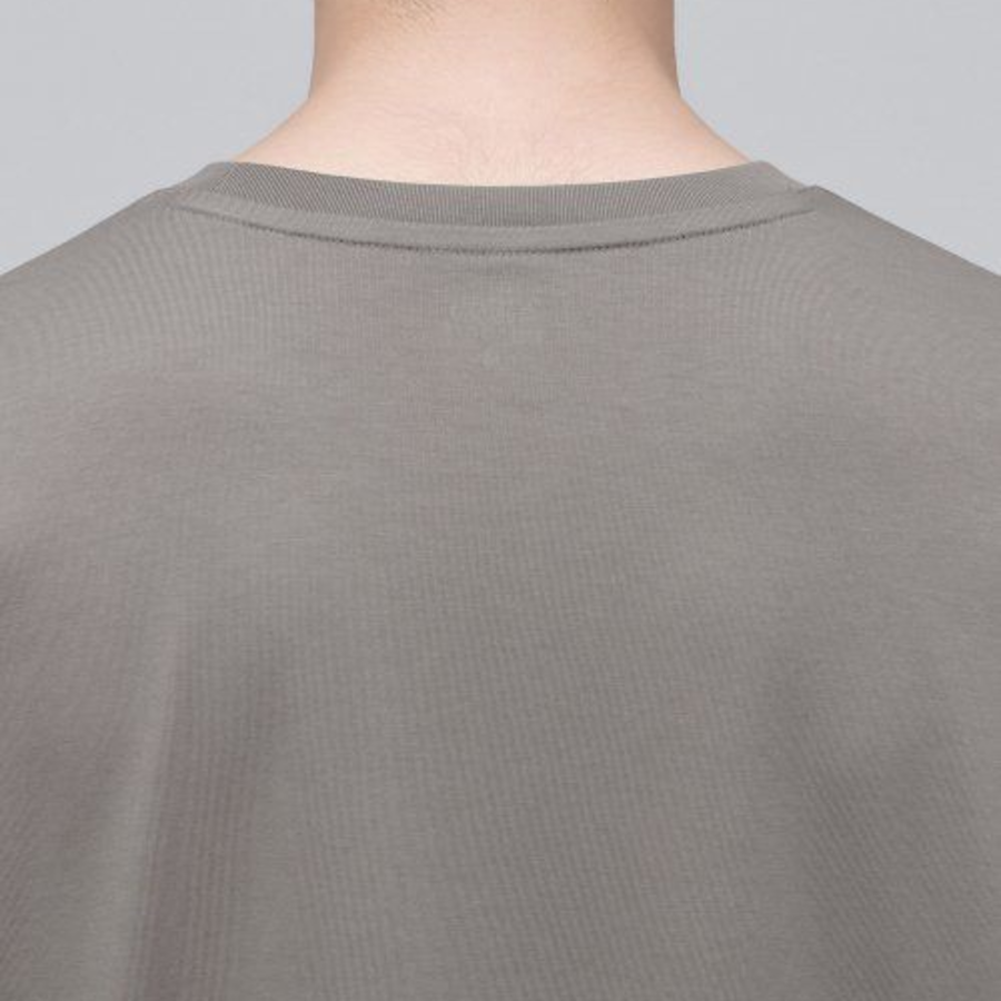 Supima Relaxed Crew Neck Long Sleeve T-Shirt [Dusty Beige]