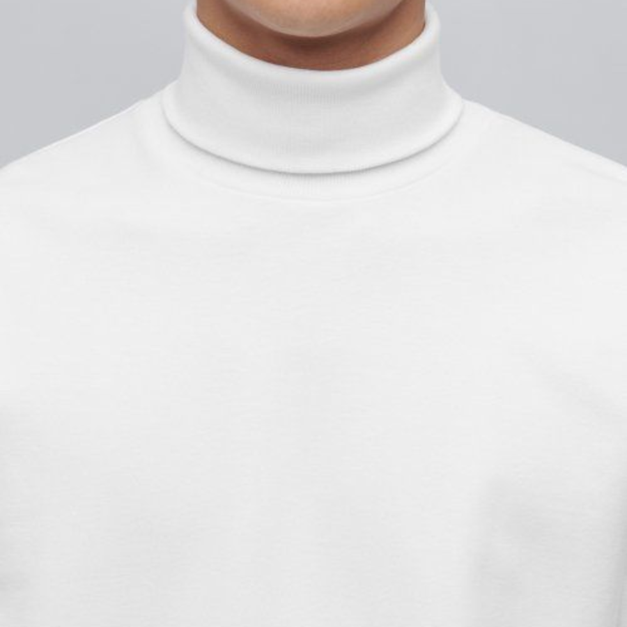 Ponte Turtleneck Long Sleeve T-Shirt [Off White]