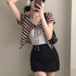 Nacho Bohemian Vintage Color Block Bolero Ribbon Cardigan