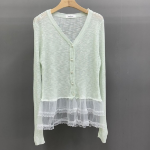 Eyelet Lace Balleco Sheer Long Sleeve Cardigan