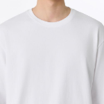 Relaxed Crew Neck Long Sleeve T-Shirt [White]