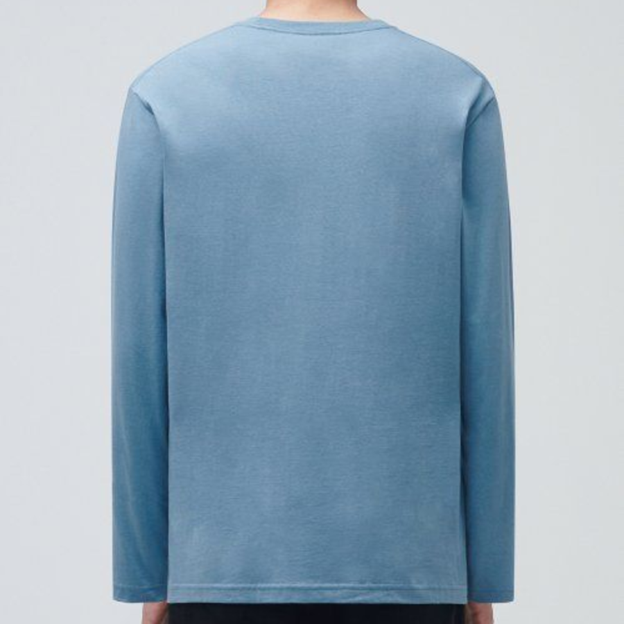 Basic Long Sleeve T-Shirt [Cerulean Blue]